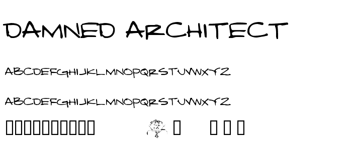 Damned Architect font
